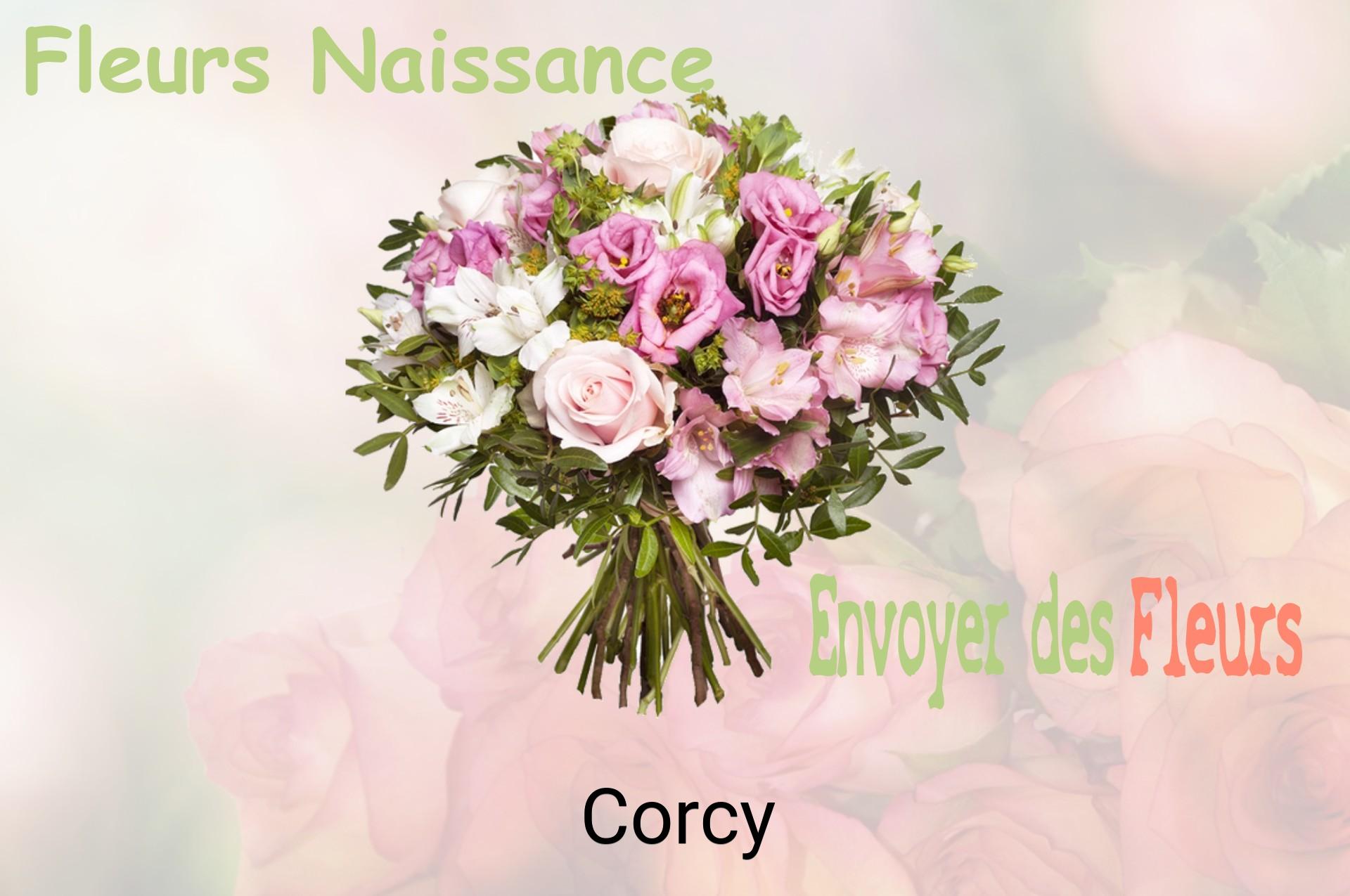 Bouquet de fleurs de naissance livré à Corcy